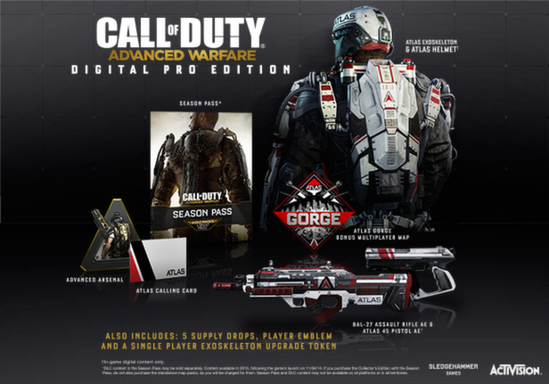 Call of duty advanced warfare digital pro edition что входит